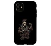 Funny Rock Metal Guitar Drums Music Gift Abraham Lincoln Case for iPhone 11