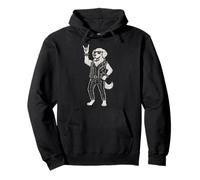 Funny Rock Music Dog Heavy Metal Retro Style Golden Retrieve Pullover Hoodie