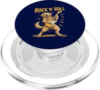 Funny Rock Music Golden Retriever Dog Playing Guitar PopSockets PopGrip for MagSafe