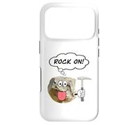 Funny Rock On Cartoon Rock With Pick Hammer Case for iPhone 17 Pro