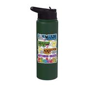 Funny Rock Paper Scissors Kindergarten First Day of School Stainless Steel Insulated Water Bottle