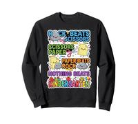 Funny Rock Paper Scissors Kindergarten First Day Of School Sweatshirt