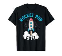 Funny rocket pop popsicle art summer shirt kids 2025 T-Shirt