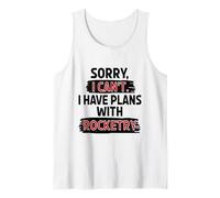 Funny Rocket Science Lover Rocketry Joke Tank Top