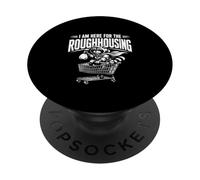 Funny Rogue Raccoon On A Feral Ride Cool Animal Novelty Pun PopSockets Adhesive PopGrip