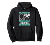 Funny Roller Coaster Dad Theme Park Rollercoaster Father Men Pullover Hoodie