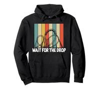 Funny Rollercoaster Wait For The Drop Roller Coaster Pullover Hoodie