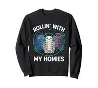 Funny Rollie Pollie Rollin With My Homies Kawaii Isopods Sweatshirt
