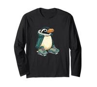 Funny Rolling Penguin Fun for All Ages Long Sleeve T-Shirt