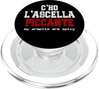Funny Romanesco aphorism from the Rome dialect PopSockets PopGrip for MagSafe