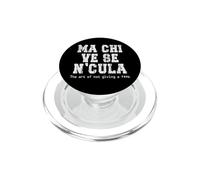 Funny Romanesco carefree style aphorism Rome dialect PopSockets PopGrip for MagSafe