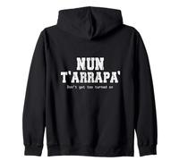 Funny Romanesco Street Slang Quote From Rome Dialect Zip Hoodie