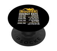 Funny Roofer Hourly Rate Roofing Contractor Humor PopSockets Adhesive PopGrip