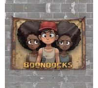 Funny Room Decor Boonodocks: A Tale of Friendship and Survival Tapestry Tapsterys Wall Man Cave Decor and Accessories(75X100CM)