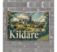 Funny Room Decor Kildare: A Timeless Journey Through History and Nature Tapestry Tapsterys Wall Man Cave Decor and Accessories(100X150CM)