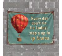 Funny Room Decor Step Up in IP Futures: Embrace Every Day with Confidence! Tapestry Tapsterys Wall Man Cave Decor and Accessories(100X150CM)