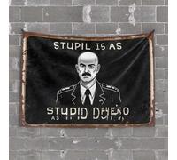 Funny Room Decor Stupid is As Dumb As... Tapestry Tapsterys Wall Man Cave Decor and Accessories(100X150CM)