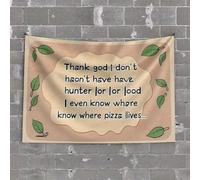 Funny Room Decor Thankful for Modern Convenience: A Humorous Take On Survival Skil Tapestry Tapsterys Wall Man Cave Decor and Accessories(100X150CM)