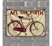 Funny Room Decor Vintage Bicycle Poster: AFL The Pirth Tapestry Tapestry for Bedroom Vintage Bar Decor(100X150CM)