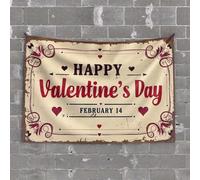 Funny Room Decor Vintage Valentine's Day Celebration On February 14Th Tapestry Tapsterys Wall Man Cave Decor and Accessories(75X100CM)