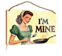 Funny Room Signs I'm Cooking Mine Wooded Sign Funny Decor for Home Outside Fall Decorations