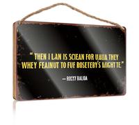 Funny Room Signs Then I'll Stand for You, They're Not Enough to Defeat Rocky'S Might Wooded Sign Funny Decor for Home Outside Fall Decorations