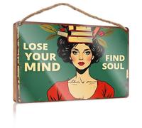 Funny Room Signs Unlock Creativity, Discover Your Essence Wooded Sign Funny Decor For Home Outside Fall Decorations