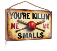 Funny Room Signs You'Re Killin' Me Smalls With Crossed Bats And A Baseball Wooded Sign Funny Decor For Home Outside Fall Decorations