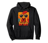 Funny Rooster Bruh for Boys Girls Men Women Chicken Meme Pullover Hoodie
