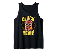 Funny Rooster Humor Cluck Yeah Style Tank Top