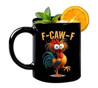 Funny Rooster Mug - White Ceramic Coffee Cup, Funny Home Accessories, Cups Presents Secret Santa, May Look Calm but in My Head” Quote Gift for Mum Dad Friend Head Colleagues | Office Home Kitchen