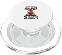 Funny Rooster Quote - Can't Be Held Responsible PopSockets PopGrip for MagSafe