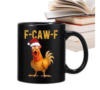 Funny Rooster Tea Cup - 350ML Farmhouse Chicken Mug, Playful Ceramic Design | Ideal for Holiday andHalloween, Birthday andThanksgiving, Autumn andFall, Home andParty, Women andKitchen, Coworkers