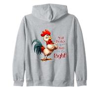 Funny Rooster Y'all Realize I'm Gonna Snap One Day Right? Zip Hoodie