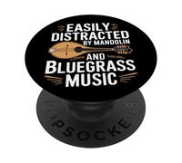 Funny Roots Music Mandolin Quote PopSockets Adhesive PopGrip