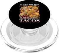 Funny Roses Are Red Blah Blah Blah Tacos PopSockets PopGrip for MagSafe