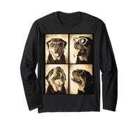 Funny Rottweiler Dog Photo Booth Memories Cool Animals Long Sleeve T-Shirt