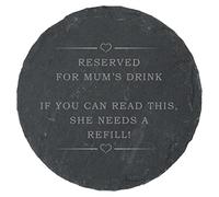 Funny Round Coaster Gift for Mum Reserved for Mums Drink for Cup Pint Bottle Mug