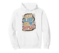 Funny Rowing Art Paddle Sports Lovers Coxswain Rowers Pullover Hoodie