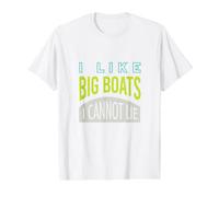 Funny Rowing Crew I Like Big Boats I Cannot Lie Value Graphic T-Shirt, Men, White, S