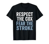 Funny Rowing Gifts Respect The Cox Coach Crew Coxswain Rower T-Shirt
