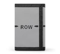 Funny Rowing Oar Casual Wallet for Men Minimalist Trifold Wallet ID Card Holder Coin Purse Wallet