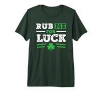 Funny Rub Me for Luck Shirt Shamrock St Patrick's Day Premium T-Shirt