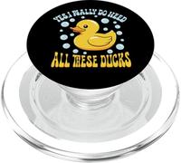 Funny Rubber Duck Really Need These Ducks Lover Duckie Gift PopSockets PopGrip for MagSafe