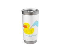 Funny Rubber Duck Spin Toss and Quack Stainless Steel Insulated Tumbler
