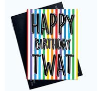 Funny Rude Cards Happy Birthday Twat Boyfriend 21st 30th 40th Joke Card PC1016