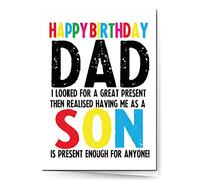 Funny Rude Cheeky Chops Cards - Birthday Dad Father - Mum - Son C249, full colour