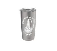 Funny Rude Christmas Gnome More Nice Guy Middle Finger Elf Stainless Steel Insulated Tumbler