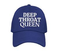 Funny Rude Gay Cap Deep Throat Queen (UK, Alpha, One Size, Navy)