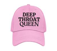 Funny Rude Gay Cap Deep Throat Queen (UK, Alpha, One Size, Pink)